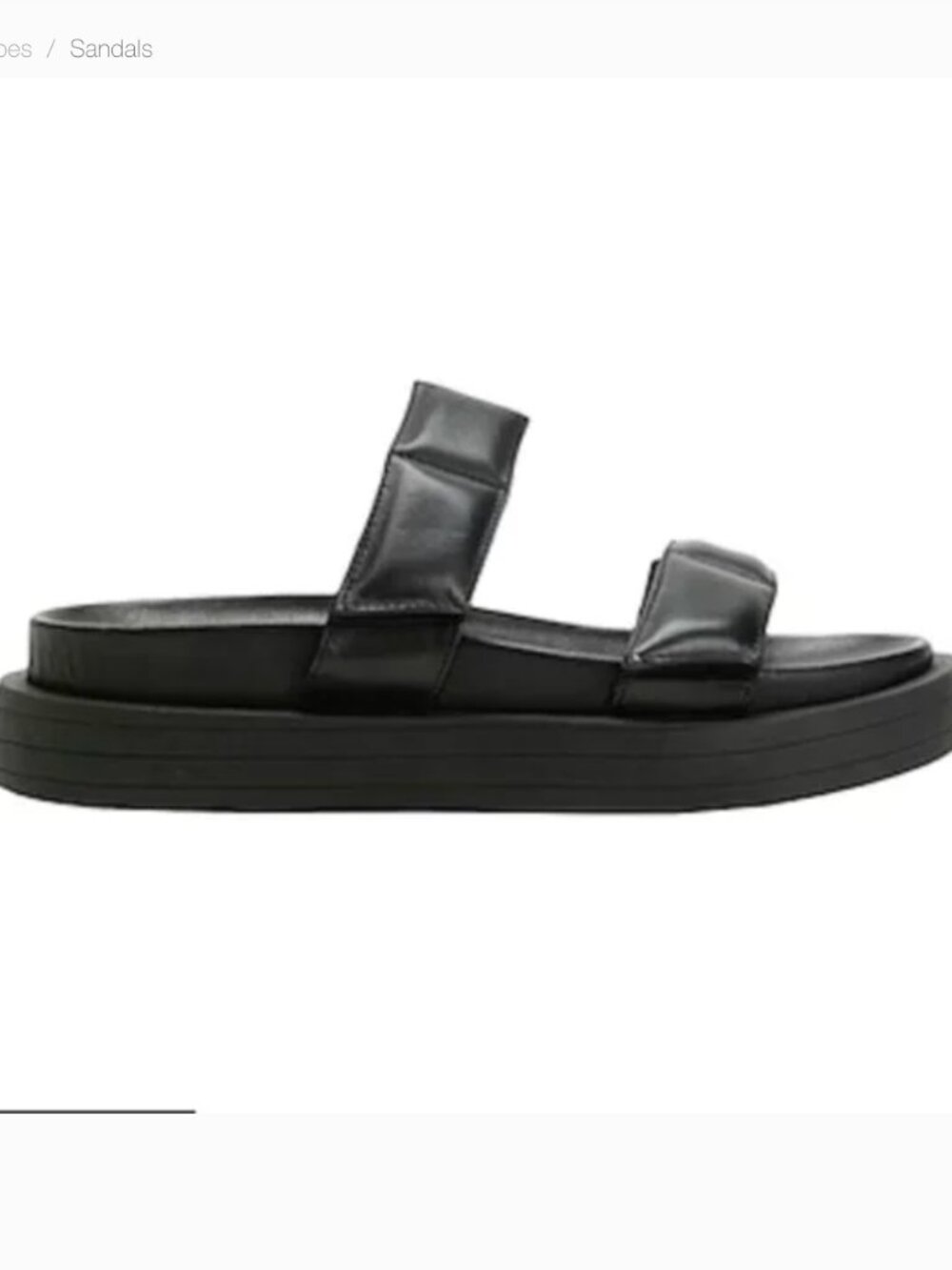 8 by YOOX Made in Italy Platform Genuine Leather Sandals Size 9
